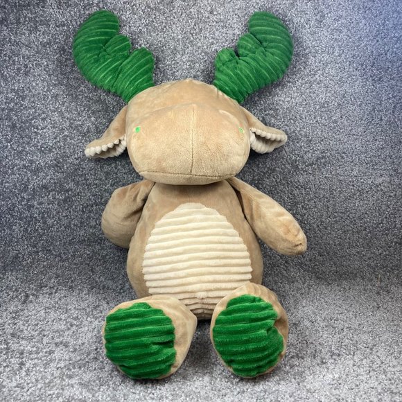 Kelly Toy Plush Stuffed Animal Moose Reindeer 22 " Rattle Head Safety Eyes Q036 - Picture 3 of 16